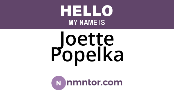 Joette Popelka