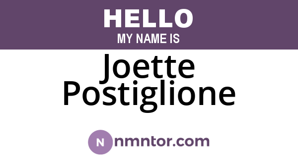 Joette Postiglione