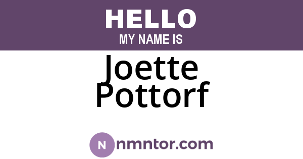 Joette Pottorf