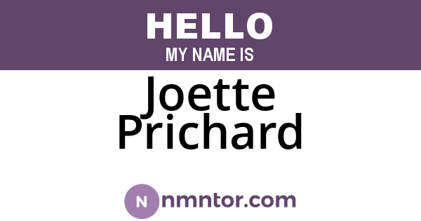 Joette Prichard
