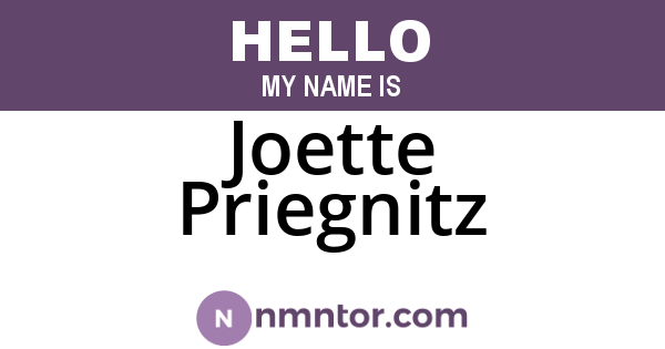 Joette Priegnitz