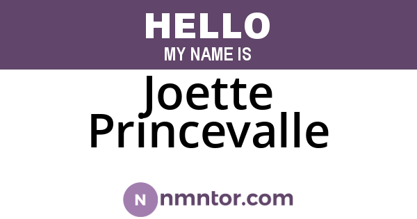 Joette Princevalle