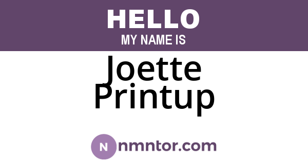 Joette Printup