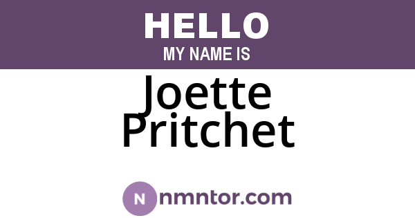 Joette Pritchet