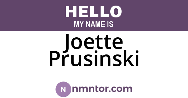 Joette Prusinski