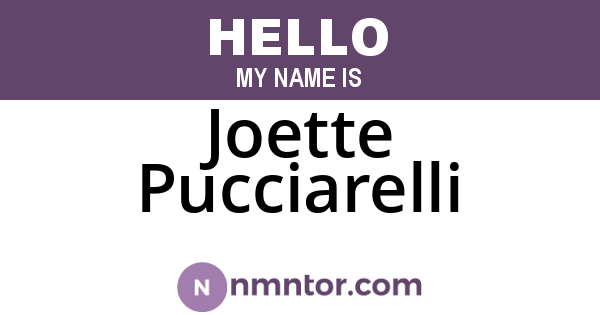 Joette Pucciarelli