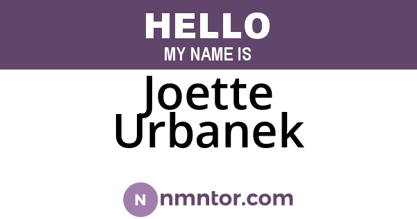 Joette Urbanek