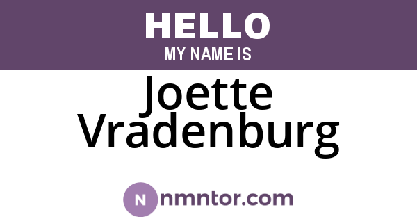 Joette Vradenburg