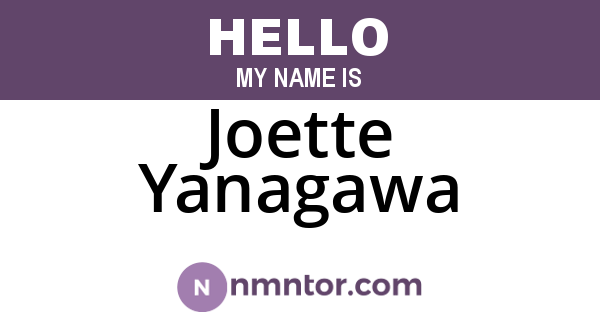 Joette Yanagawa