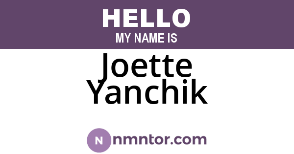 Joette Yanchik