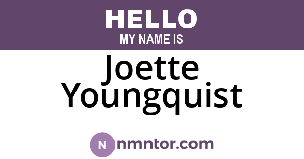 Joette Youngquist