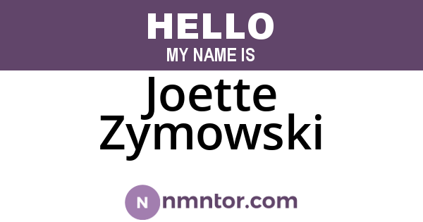 Joette Zymowski