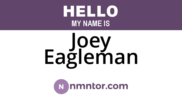 Joey Eagleman