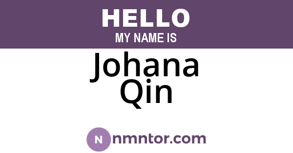 Johana Qin