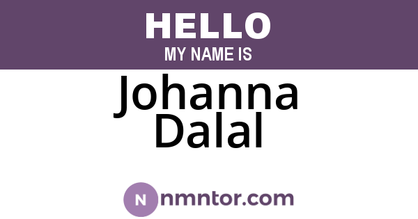 Johanna Dalal