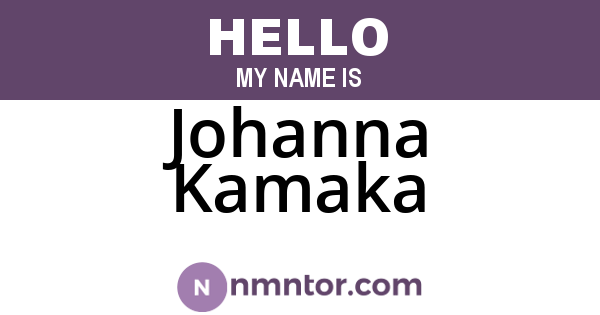Johanna Kamaka