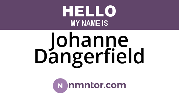 Johanne Dangerfield