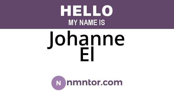 Johanne El