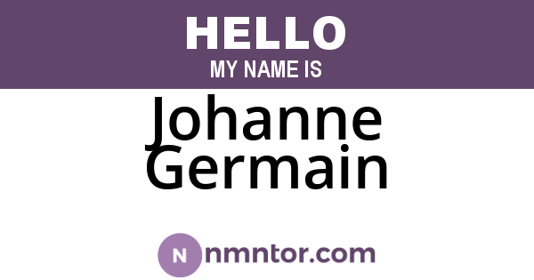 Johanne Germain
