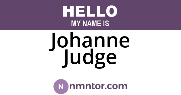 Johanne Judge
