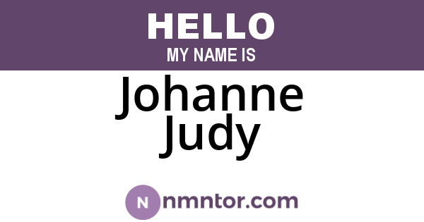 Johanne Judy