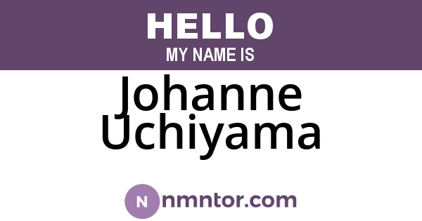 Johanne Uchiyama