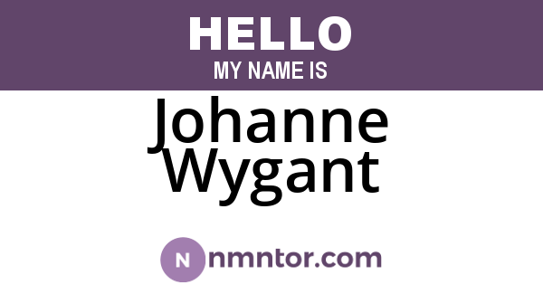 Johanne Wygant