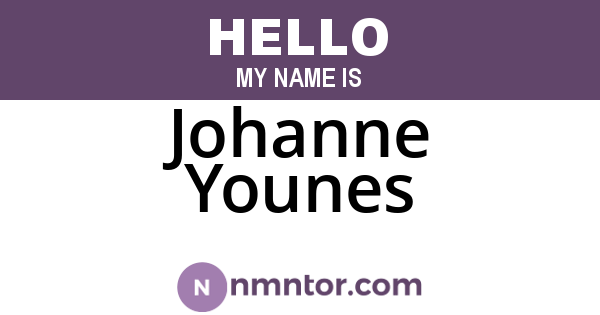 Johanne Younes