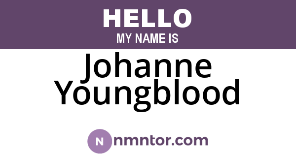 Johanne Youngblood