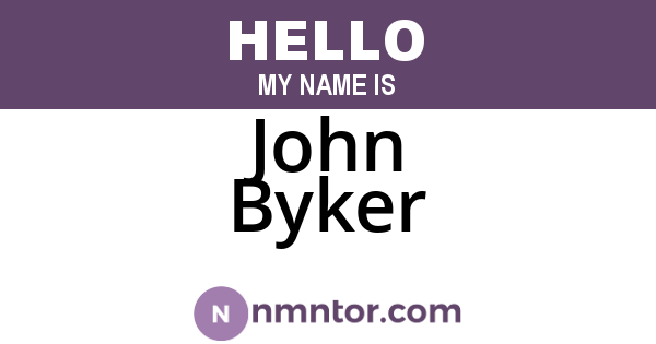 John Byker