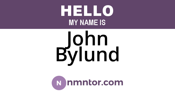 John Bylund