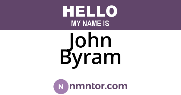 John Byram