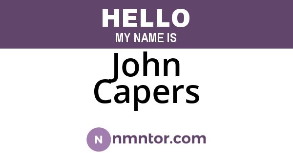 John Capers