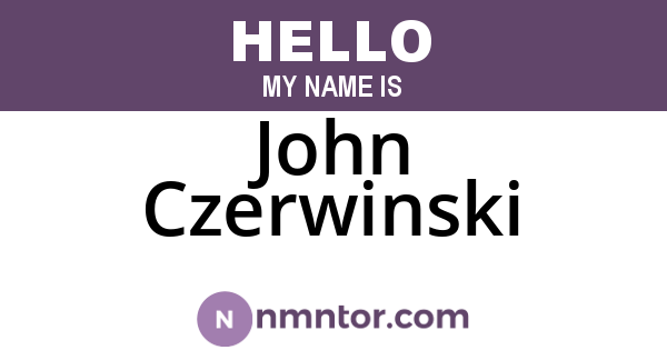 John Czerwinski