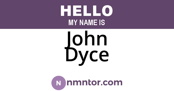 John Dyce