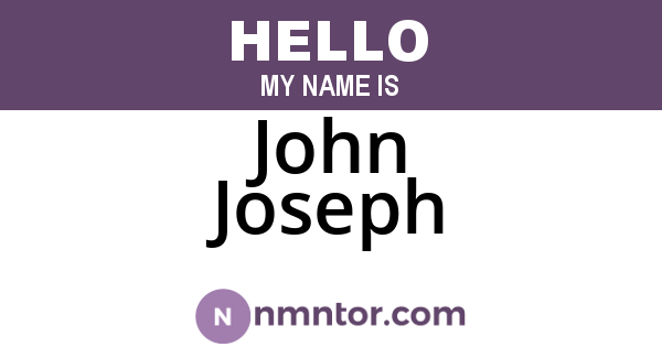 John Joseph