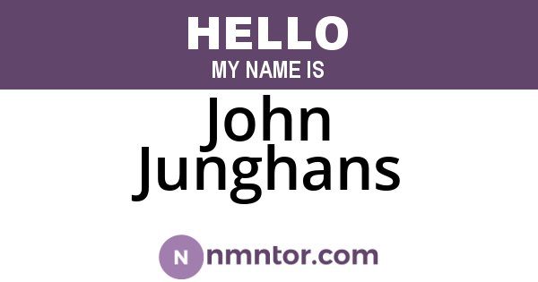 John Junghans