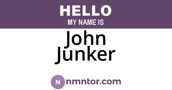 John Junker
