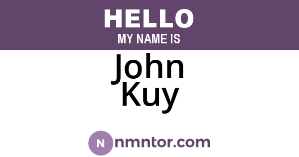 John Kuy
