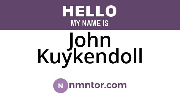 John Kuykendoll