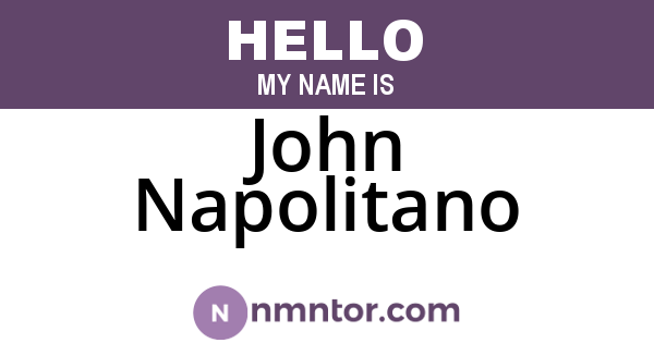John Napolitano