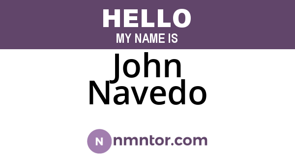 John Navedo