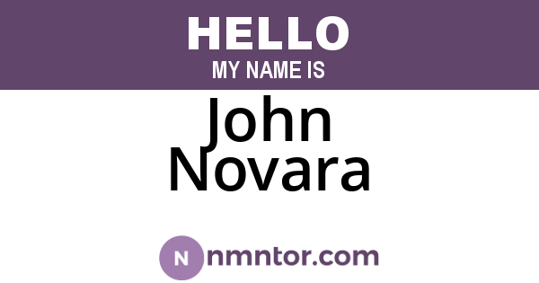 John Novara