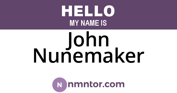 John Nunemaker