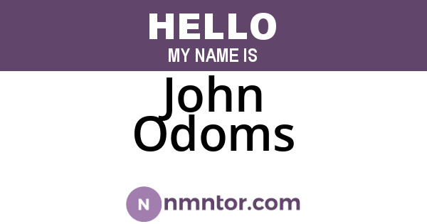 John Odoms