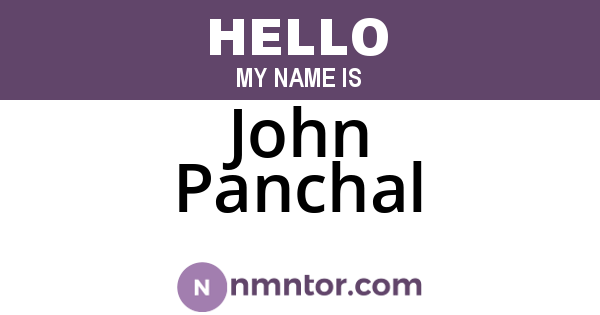 John Panchal