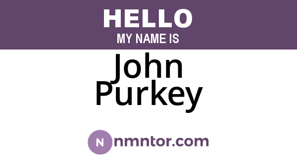 John Purkey