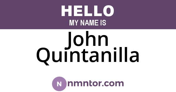 John Quintanilla