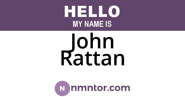 John Rattan