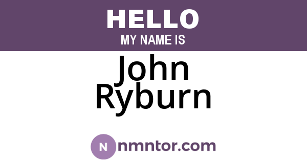 John Ryburn